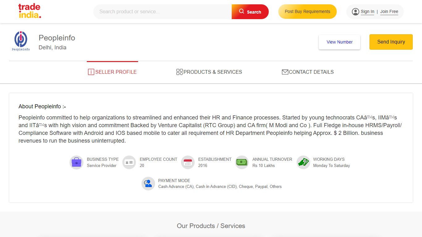 Peopleinfo in New Delhi, Delhi, India - Company Profile